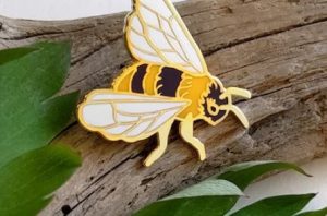 Enamel Pins By Crystal Driedger - Bee