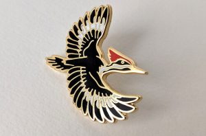 Enamel Pins By Crystal Driedger - Pileated Woodpecker
