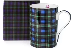 Tartan & Thistle Green Classico Mug With Box
