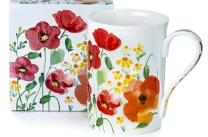 Watercolors Red Classico Mug With Box