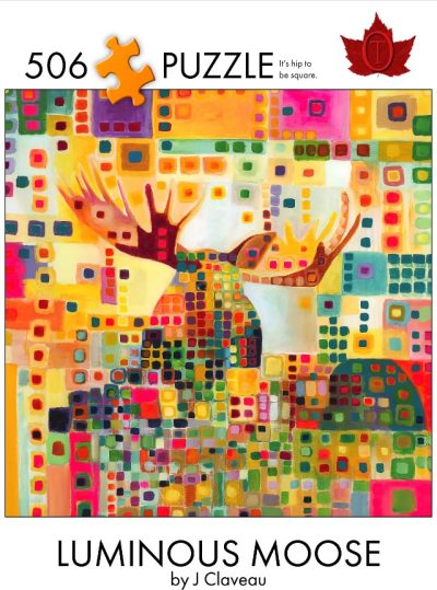 506 pc Puzzle - "Luminous Moose" (Square)