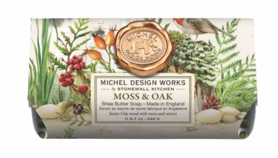 Michel Design Large Bath Soap Bar - Moss & Oak