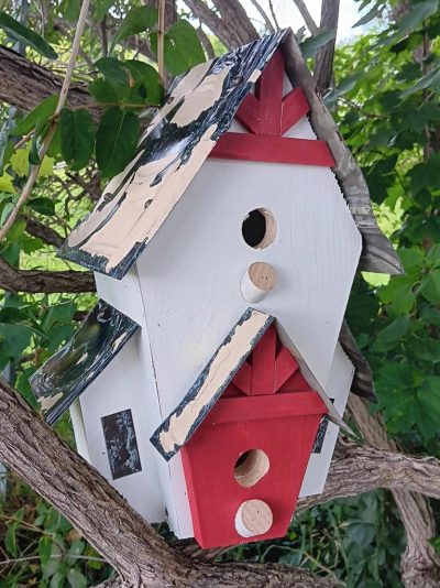Rustic bird house-Twin Peaks