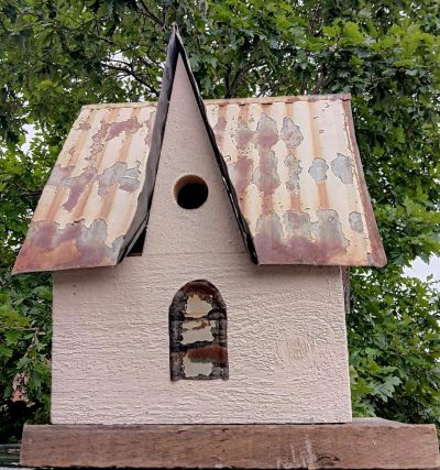 Rustic bird house-School house