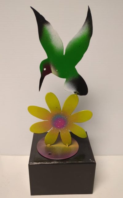 Dog Bite Steel - Hummingbird on Flower