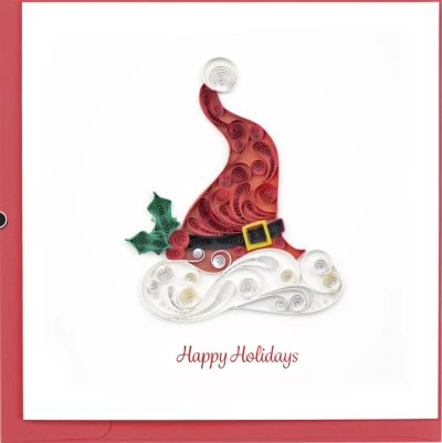 Card - Quilling cards-Santa Hat