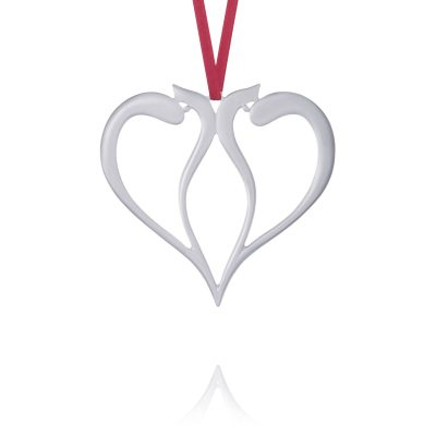 Amos Pewter Ornament - Hearts (2000)