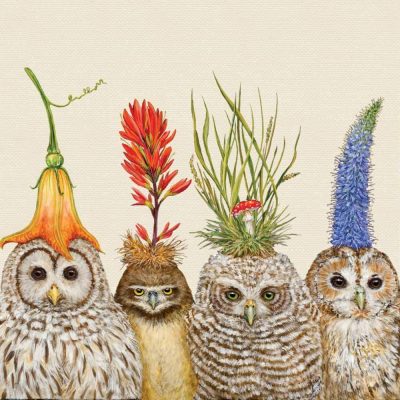 Vicki Sawyer Cocktail Napkin - "Big hat night"