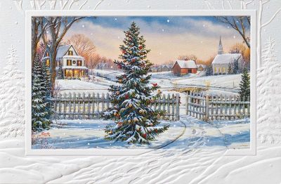 Boxed Pumpernickel Press Cards - Christmas Farm