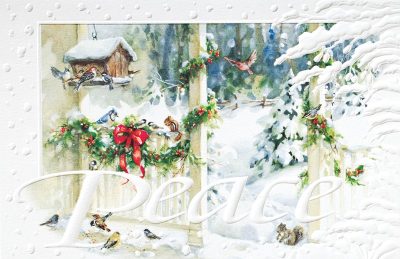 Boxed Pumpernickel Press Cards - Back Porch Feeder