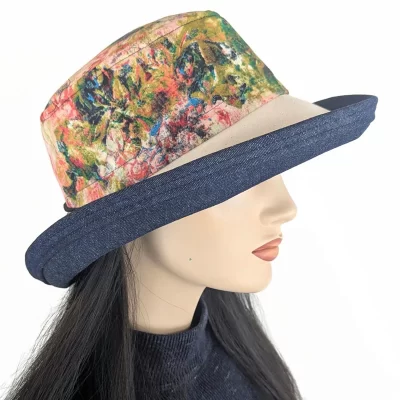 Navy Abstract Floral