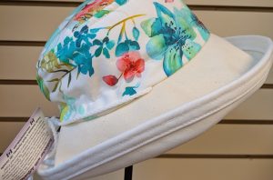 Bright flowers with butterflies