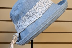 Soft denim with lace band
