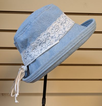 Soft denim with lace band