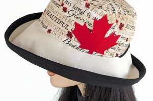 Canada with red leaf