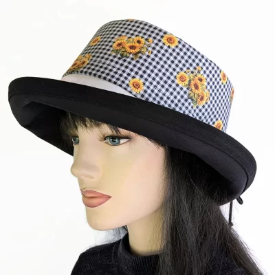 Gingham sunflowers